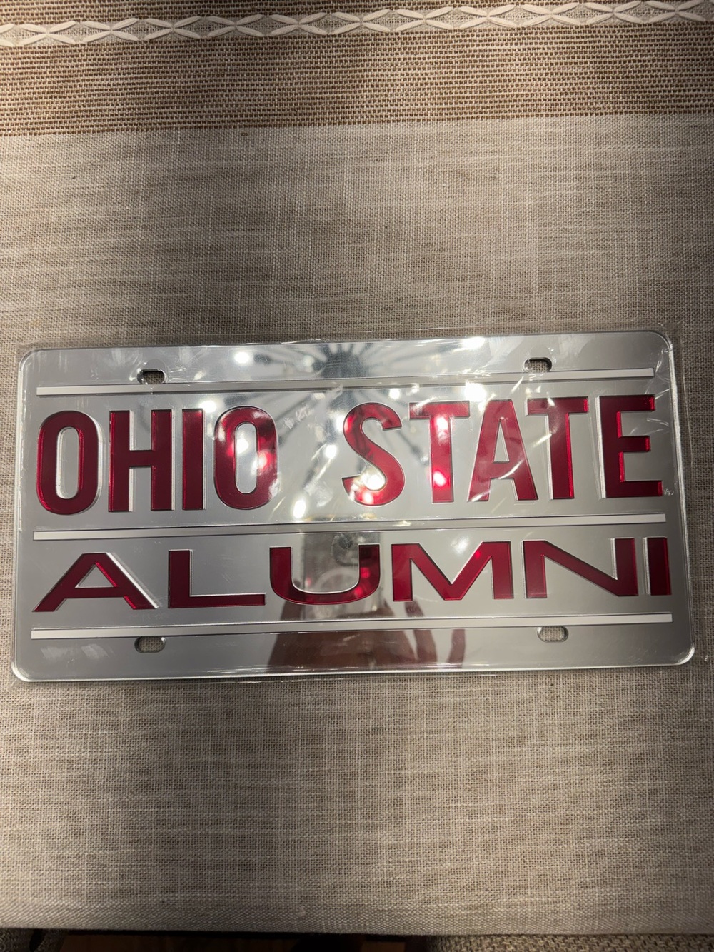 Win Craft Ohio State Buckeyes Alumni Laser cut acrylic license plate